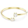 Bracelet Imber à tailles variées, blanc, plaqué or