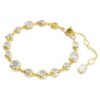 Bracelet Imber à tailles variées, blanc, plaqué or Bracelet Imber à tailles variées, blanc, plaqué or