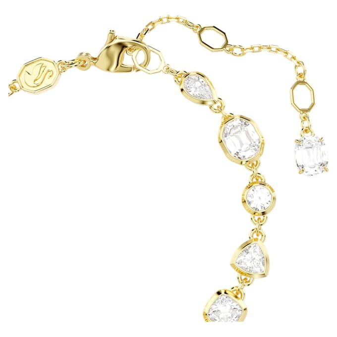 Bracelet Imber à tailles variées, blanc, plaqué or Bracelet Imber à tailles variées, blanc, plaqué or