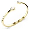 Bracelet Imber à tailles variées, blanc, plaqué or
