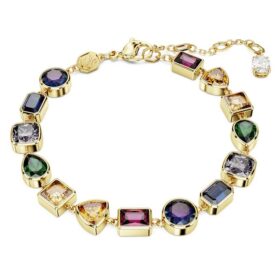 Bracelet Imber à tailles variées, multicolore, plaqué or