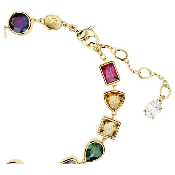 Bracelet Imber à tailles variées, multicolore, plaqué or