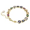 Bracelet Imber à tailles variées, multicolore, plaqué or