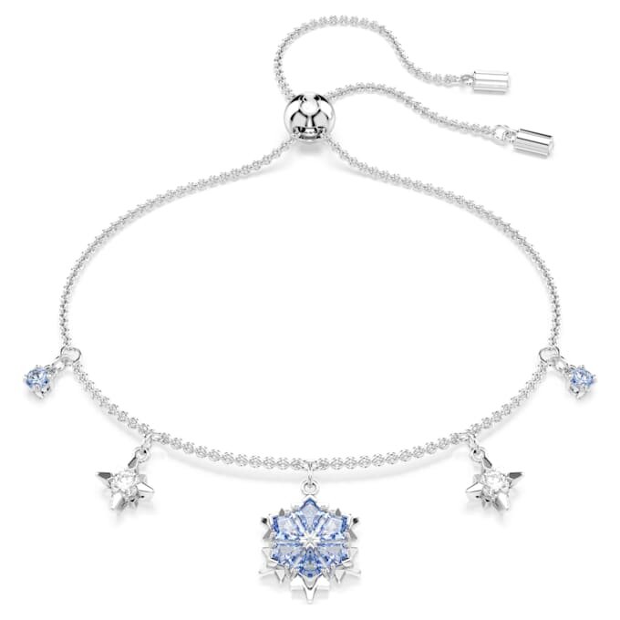 Bracelet Magic « Flocon de neige », bleu, plaqué rhodium Bracelet Magic « Flocon de neige », bleu, plaqué rhodium