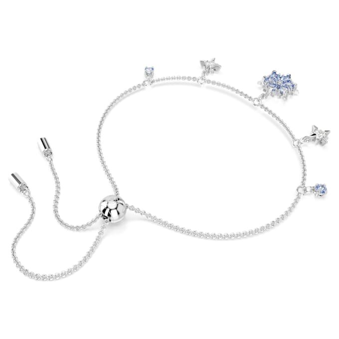 Bracelet Magic « Flocon de neige », bleu, plaqué rhodium Bracelet Magic « Flocon de neige », bleu, plaqué rhodium