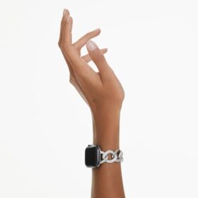 Bracelet à maillons pour Apple Watch® 40 mm et 41 mm, couleur argentée, acier inoxydable