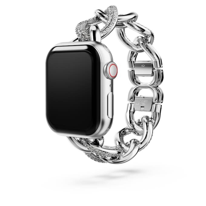 Bracelet à maillons pour Apple Watch® 40 mm et 41 mm, couleur argentée, acier inoxydable Bracelet à maillons pour Apple Watch® 40 mm et 41 mm, couleur argentée, acier inoxydable