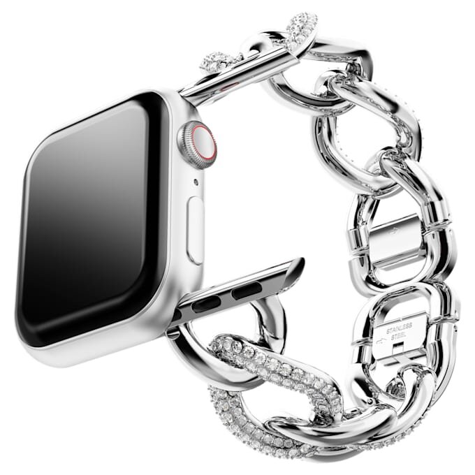Bracelet à maillons pour Apple Watch® 40 mm et 41 mm, couleur argentée, acier inoxydable Bracelet à maillons pour Apple Watch® 40 mm et 41 mm, couleur argentée, acier inoxydable