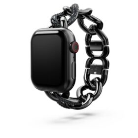 Bracelet à maillons pour Apple Watch® 40 mm et 41 mm, noir, finition noire