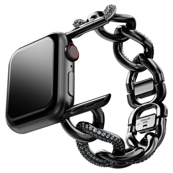 Bracelet à maillons pour Apple Watch® 40 mm et 41 mm, noir, finition noire Bracelet à maillons pour Apple Watch® 40 mm et 41 mm, noir, finition noire