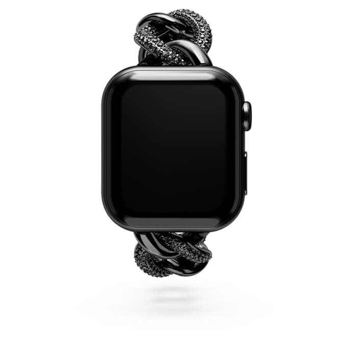 Bracelet à maillons pour Apple Watch® 40 mm et 41 mm, noir, finition noire Bracelet à maillons pour Apple Watch® 40 mm et 41 mm, noir, finition noire