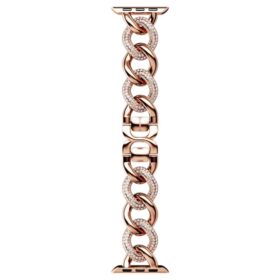 Bracelet à maillons pour Apple Watch® 40 mm et 41 mm, teinte or rose, finition or rose