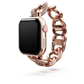 Bracelet à maillons pour Apple Watch® 40 mm et 41 mm, teinte or rose, finition or rose