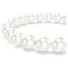 Bracelet Matrix en perles de cristal, blanc, plaqué rhodium