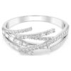 Bracelet Matrix à facettes variées, blanc, plaqué rhodium Bracelet Matrix à facettes variées, blanc, plaqué rhodium