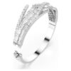 Bracelet Matrix à facettes variées, blanc, plaqué rhodium Bracelet Matrix à facettes variées, blanc, plaqué rhodium