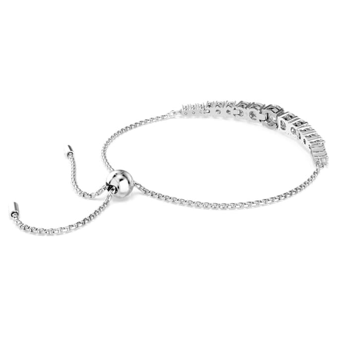 Bracelet Matrix à gradation de pierres rondes, blanc, plaqué rhodium Bracelet Matrix à gradation de pierres rondes, blanc, plaqué rhodium