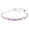 Bracelet Matrix à gradation de tailles rondes, multicolore, plaqué rhodium Bracelet Matrix à gradation de tailles rondes, multicolore, plaqué rhodium