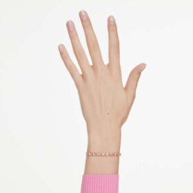 Bracelet Matrix, taille poire, rose, plaqué or