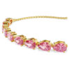 Bracelet Matrix, taille poire, rose, plaqué or