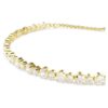 Bracelet Matrix, taille ronde, blanc, plaqué or Bracelet Matrix, taille ronde, blanc, plaqué or
