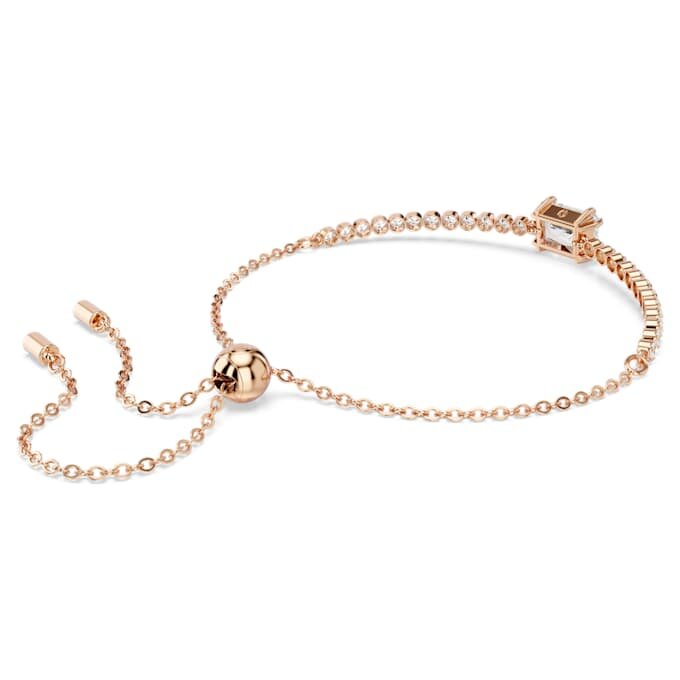 Bracelet Matrix à tailles variées, blanc, plaqué or rose Bracelet Matrix à tailles variées, blanc, plaqué or rose