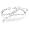 Bracelet Matrix à tailles variées, blanc, plaqué rhodium Bracelet Matrix à tailles variées, blanc, plaqué rhodium