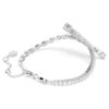 Bracelet Matrix à tailles variées, blanc, plaqué rhodium Bracelet Matrix à tailles variées, blanc, plaqué rhodium