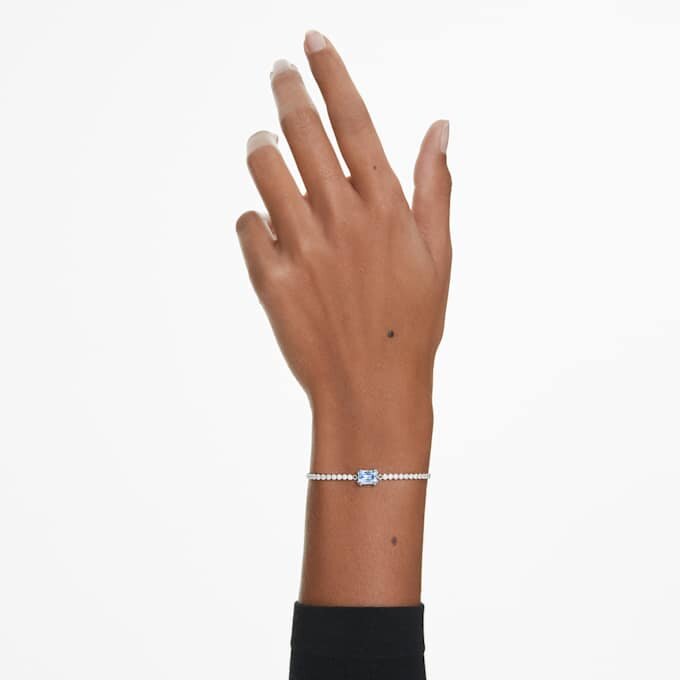 Bracelet Matrix à tailles variées, bleu, plaqué rhodium Bracelet Matrix à tailles variées, bleu, plaqué rhodium