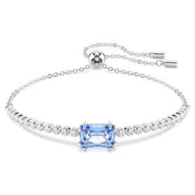 Bracelet Matrix à tailles variées, bleu, plaqué rhodium
