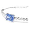 Bracelet Matrix à tailles variées, bleu, plaqué rhodium Bracelet Matrix à tailles variées, bleu, plaqué rhodium
