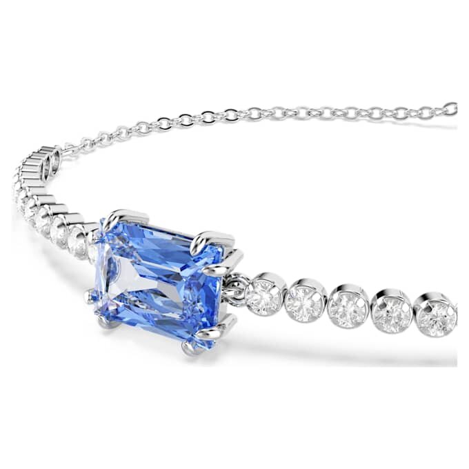 Bracelet Matrix à tailles variées, bleu, plaqué rhodium Bracelet Matrix à tailles variées, bleu, plaqué rhodium