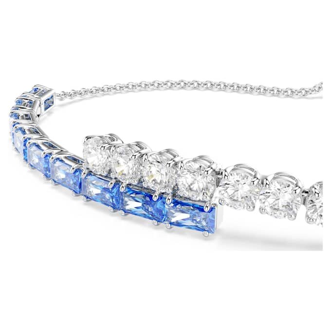 Bracelet Matrix à tailles variées, bleu, plaqué rhodium Bracelet Matrix à tailles variées, bleu, plaqué rhodium