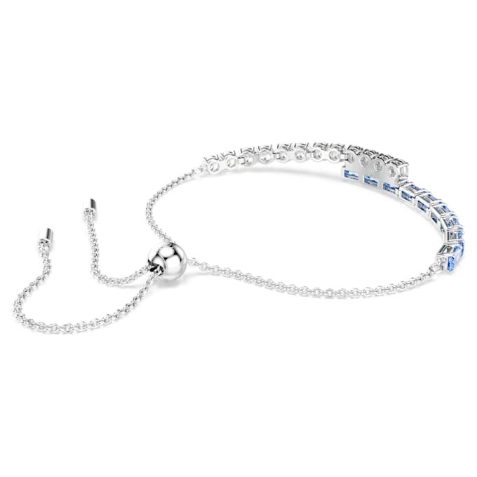 Bracelet Matrix à tailles variées, bleu, plaqué rhodium Bracelet Matrix à tailles variées, bleu, plaqué rhodium