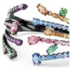 Bracelet Matrix à tailles variées, bouquet, multicolore, plaqué ruthénium Bracelet Matrix à tailles variées, bouquet, multicolore, plaqué ruthénium