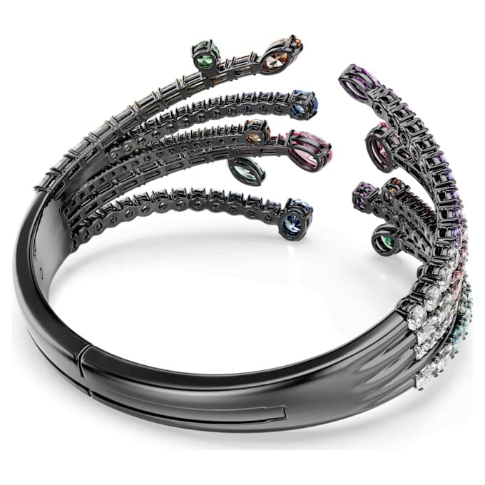Bracelet Matrix à tailles variées, bouquet, multicolore, plaqué ruthénium Bracelet Matrix à tailles variées, bouquet, multicolore, plaqué ruthénium