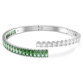 Bracelet Matrix à tailles variées, vert, plaqué rhodium