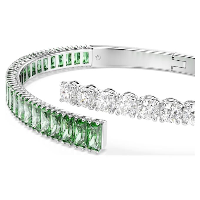 Bracelet Matrix à tailles variées, vert, plaqué rhodium Bracelet Matrix à tailles variées, vert, plaqué rhodium