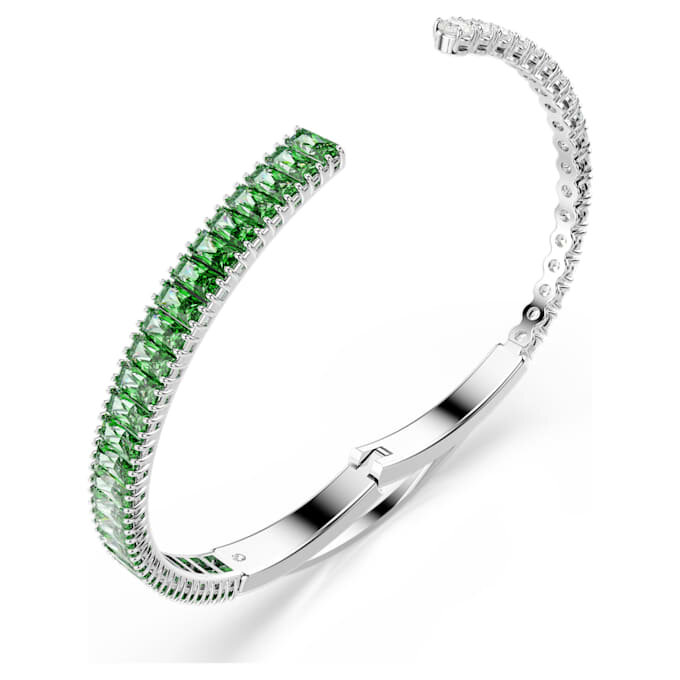 Bracelet Matrix à tailles variées, vert, plaqué rhodium Bracelet Matrix à tailles variées, vert, plaqué rhodium