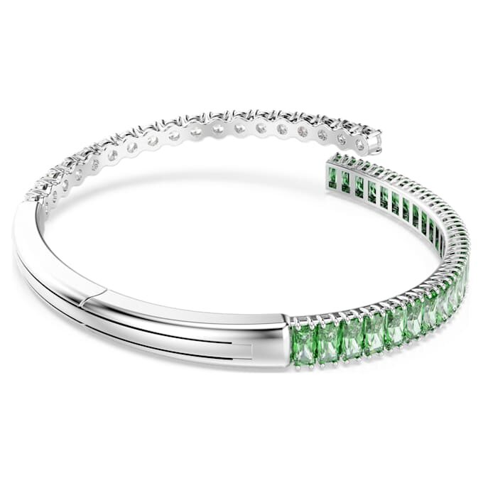 Bracelet Matrix à tailles variées, vert, plaqué rhodium Bracelet Matrix à tailles variées, vert, plaqué rhodium