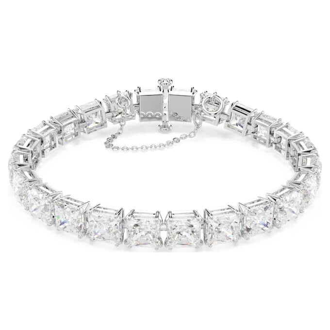 Bracelet Matrix Tennis blanc, plaqué rhodium Bracelet Matrix Tennis blanc, plaqué rhodium