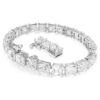 Bracelet Matrix Tennis blanc, plaqué rhodium Bracelet Matrix Tennis blanc, plaqué rhodium