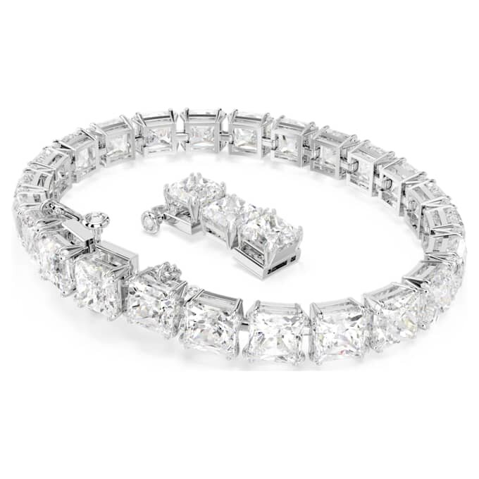 Bracelet Matrix Tennis blanc, plaqué rhodium Bracelet Matrix Tennis blanc, plaqué rhodium