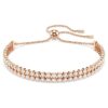 Bracelet Matrix Tennis, taille ronde, blanc, plaqué or rose Bracelet Matrix Tennis, taille ronde, blanc, plaqué or rose