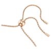Bracelet Matrix Tennis, taille ronde, blanc, plaqué or rose Bracelet Matrix Tennis, taille ronde, blanc, plaqué or rose