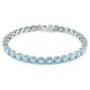 Bracelet Matrix Tennis, taille ronde, bleu, plaqué rhodium Bracelet Matrix Tennis, taille ronde, bleu, plaqué rhodium