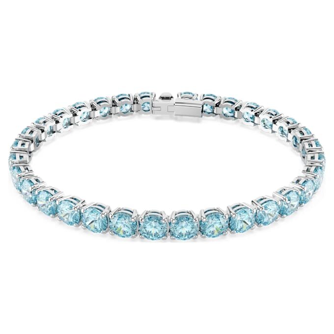 Bracelet Matrix Tennis, taille ronde, bleu, plaqué rhodium Bracelet Matrix Tennis, taille ronde, bleu, plaqué rhodium