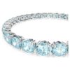 Bracelet Matrix Tennis, taille ronde, bleu, plaqué rhodium Bracelet Matrix Tennis, taille ronde, bleu, plaqué rhodium