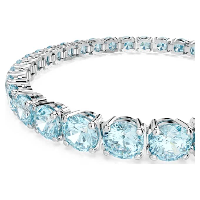 Bracelet Matrix Tennis, taille ronde, bleu, plaqué rhodium Bracelet Matrix Tennis, taille ronde, bleu, plaqué rhodium