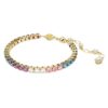 Bracelet Matrix Tennis, taille ronde, multicolore, plaqué or Bracelet Matrix Tennis, taille ronde, multicolore, plaqué or
